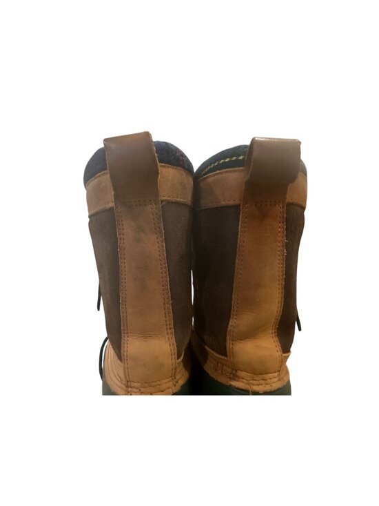 Vintage Eddie Bauer Duck Boots Mens 9.5 Green Waterproof Faux Fur Lined Outdoor main image 6